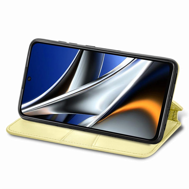 For Xiaomi Poco X4 Pro 5G Blooming Mandala Embossed Magnetic Leather Phone Case