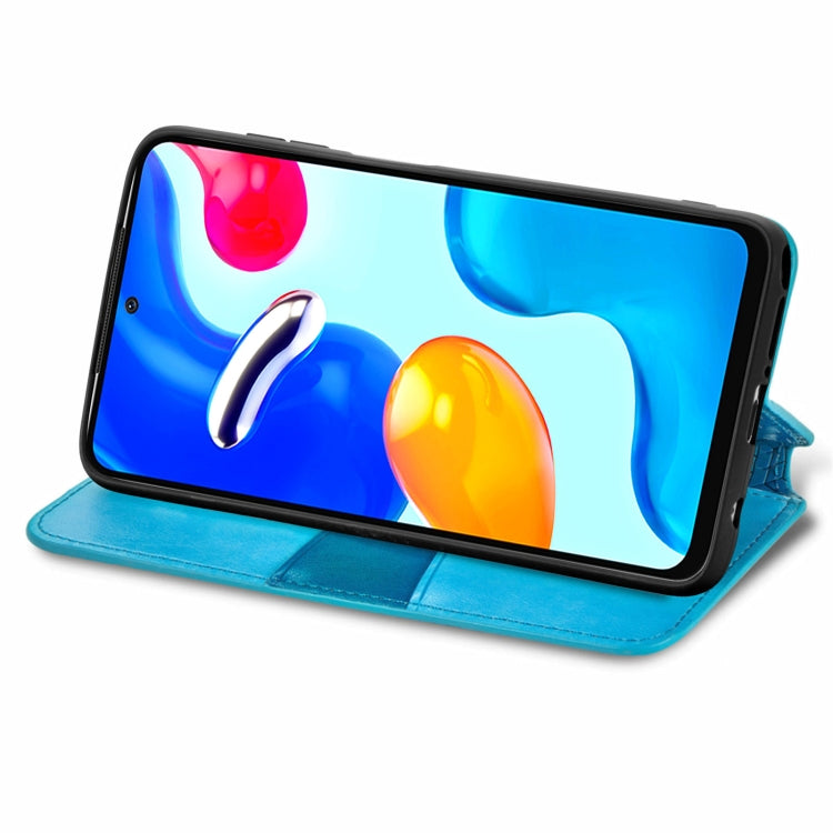 For Xiaomi Redmi Note 11S Blooming Mandala Embossed Magnetic Leather Phone Case