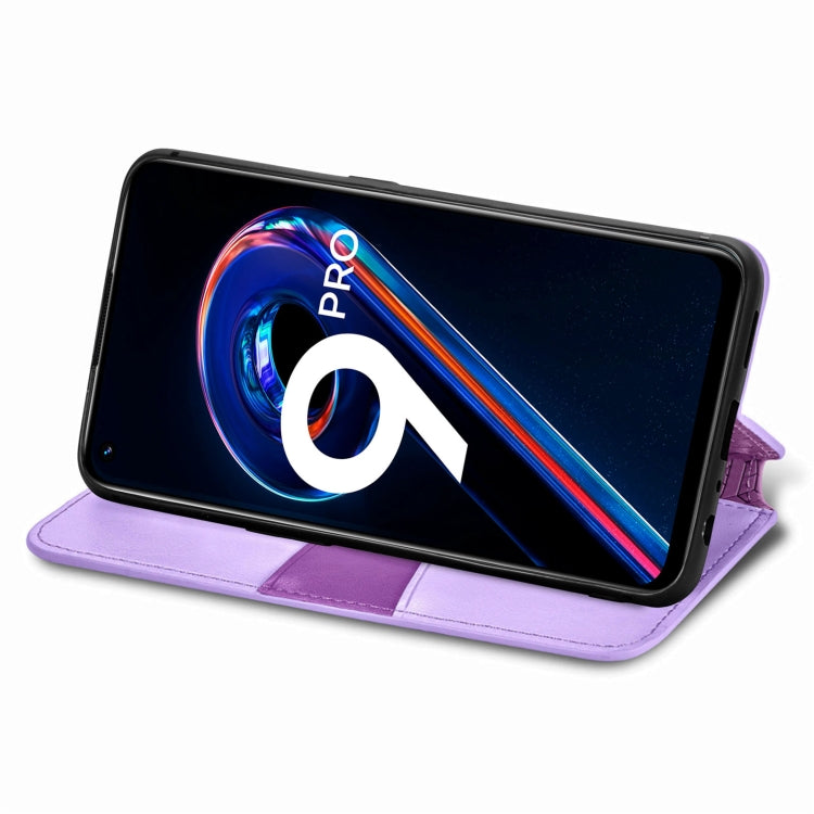 For OPPO Realme 9 Pro Blooming Mandala Embossed Magnetic Leather Phone Case