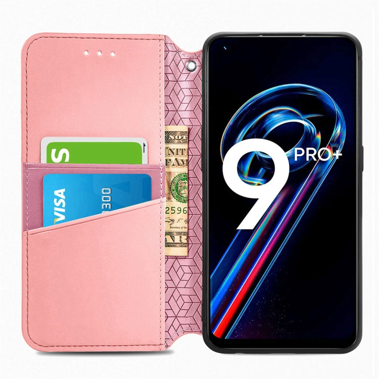 For OPPO Realme 9 Pro+ 5G Blooming Mandala Embossed Magnetic Leather Phone Case