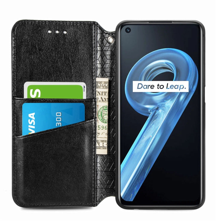 For OPPO Realme 9i Blooming Mandala Embossed Magnetic Leather Phone Case