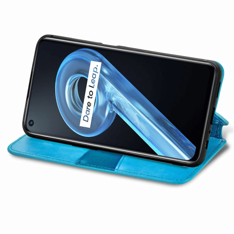 For OPPO Realme 9i Blooming Mandala Embossed Magnetic Leather Phone Case