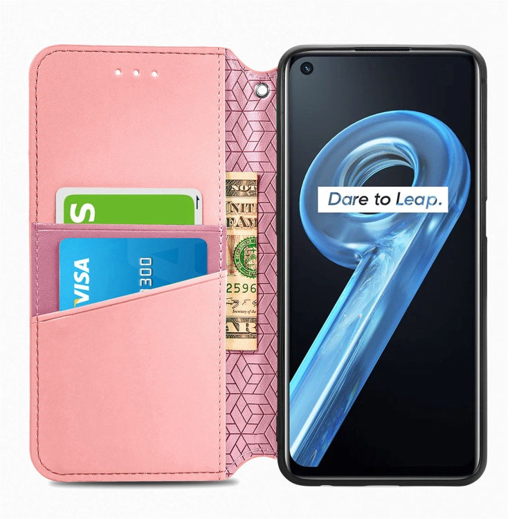 For OPPO Realme 9i Blooming Mandala Embossed Magnetic Leather Phone Case