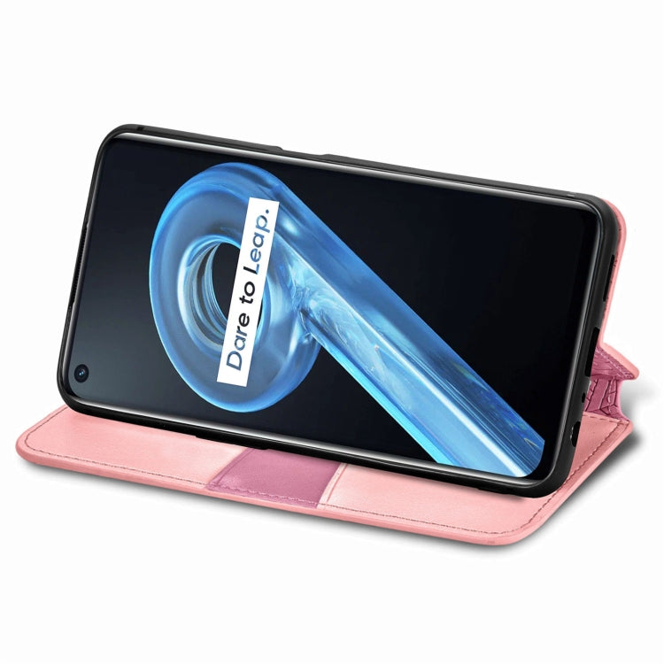 For OPPO Realme 9i Blooming Mandala Embossed Magnetic Leather Phone Case