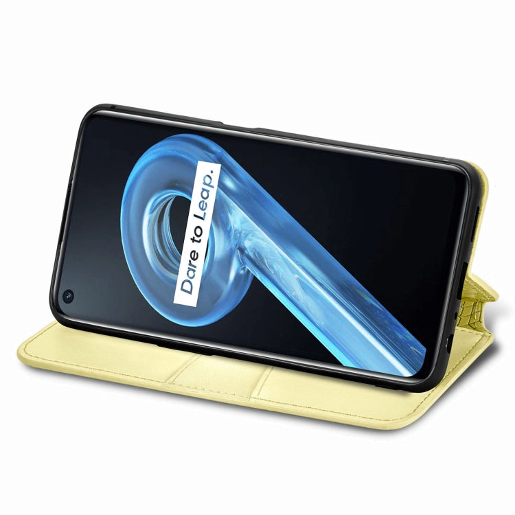 For OPPO Realme 9i Blooming Mandala Embossed Magnetic Leather Phone Case