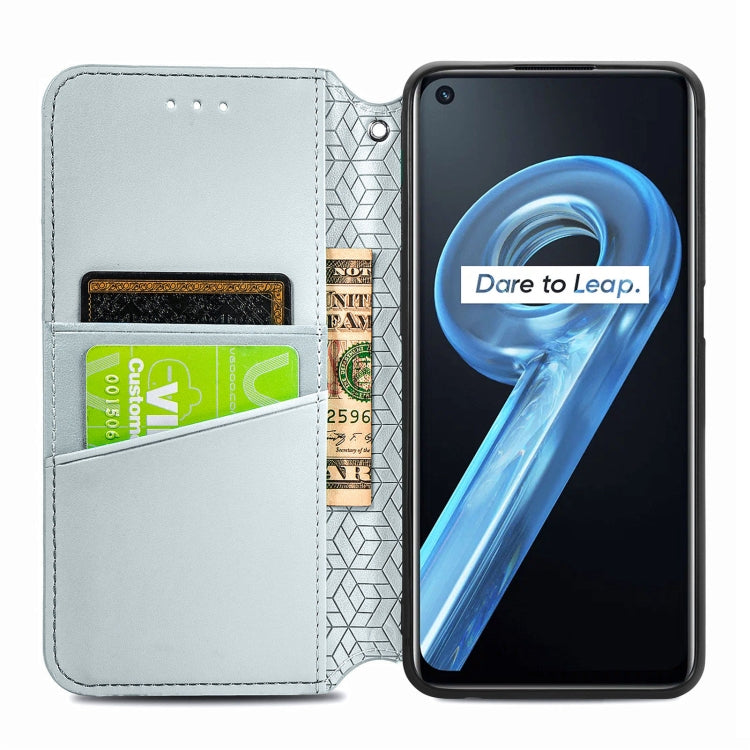 For OPPO Realme 9i Blooming Mandala Embossed Magnetic Leather Phone Case