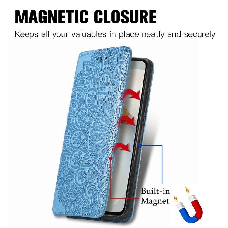 For vivo S12 Pro Blooming Mandala Embossed Magnetic Leather Phone Case
