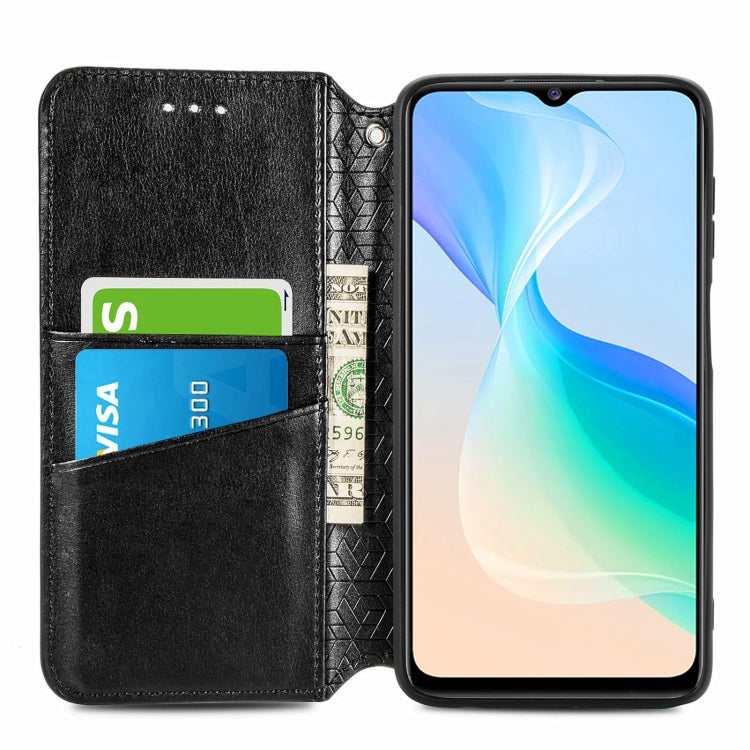 For  vivo  Y76 5G Blooming Mandala Embossed Magnetic Leather Phone Case