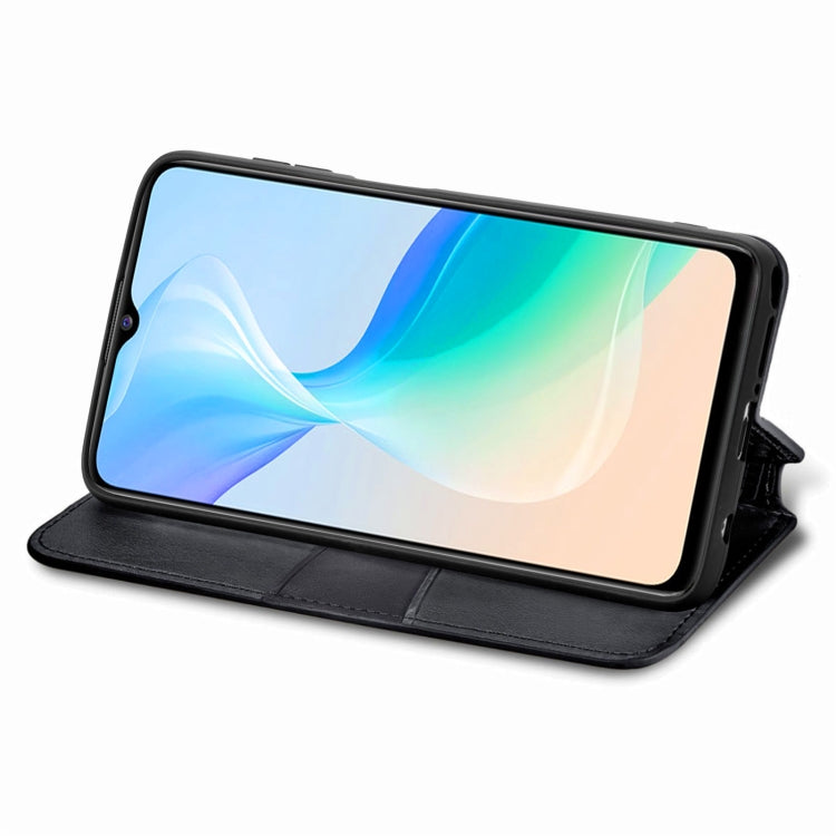 For  vivo  Y76 5G Blooming Mandala Embossed Magnetic Leather Phone Case