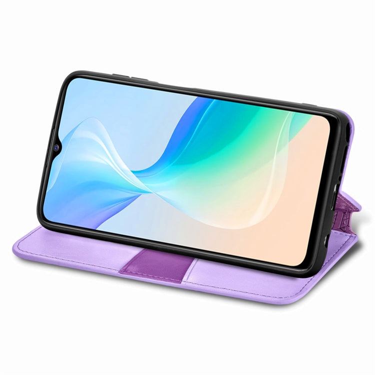 For  vivo  Y76 5G Blooming Mandala Embossed Magnetic Leather Phone Case