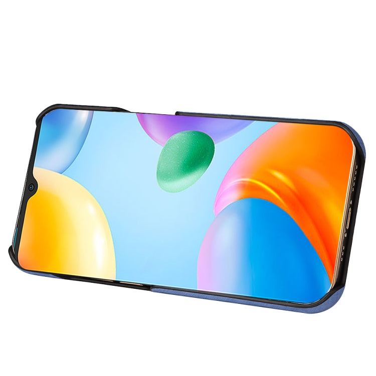 For Xiaomi Redmi 10C 4G Ring Holder Honeycomb PU Phone Case