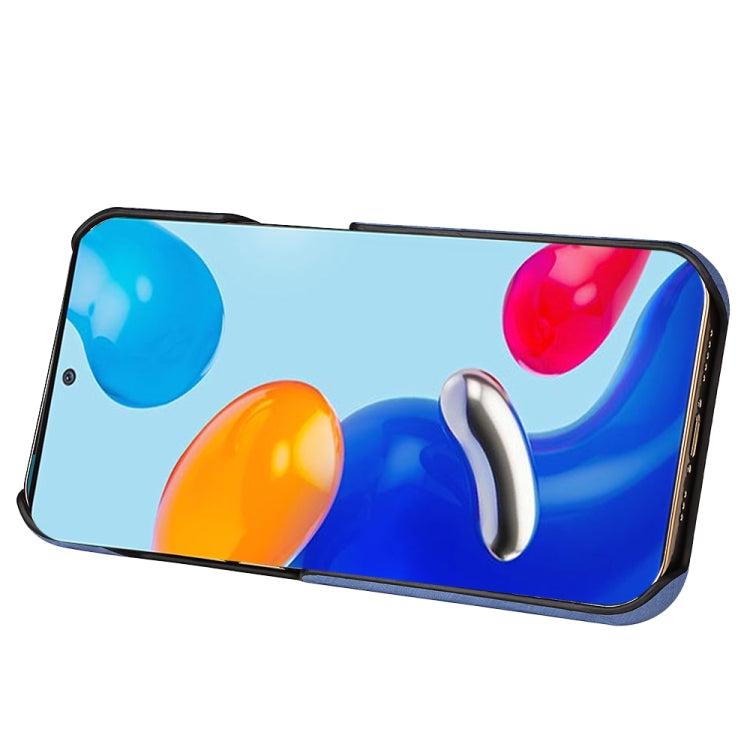 For Xiaomi Redmi Note 11 4G Global Ring Holder Honeycomb PU Phone Case