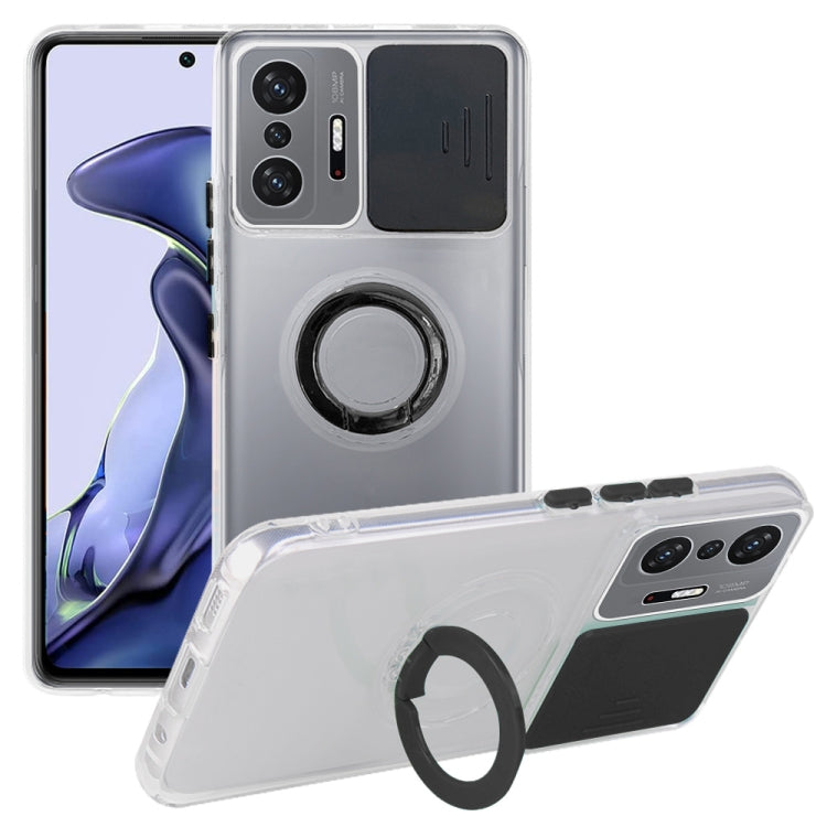 For Xiaomi Mi 11T / 11T Pro Sliding Camshield TPU Phone Case with Ring Holder