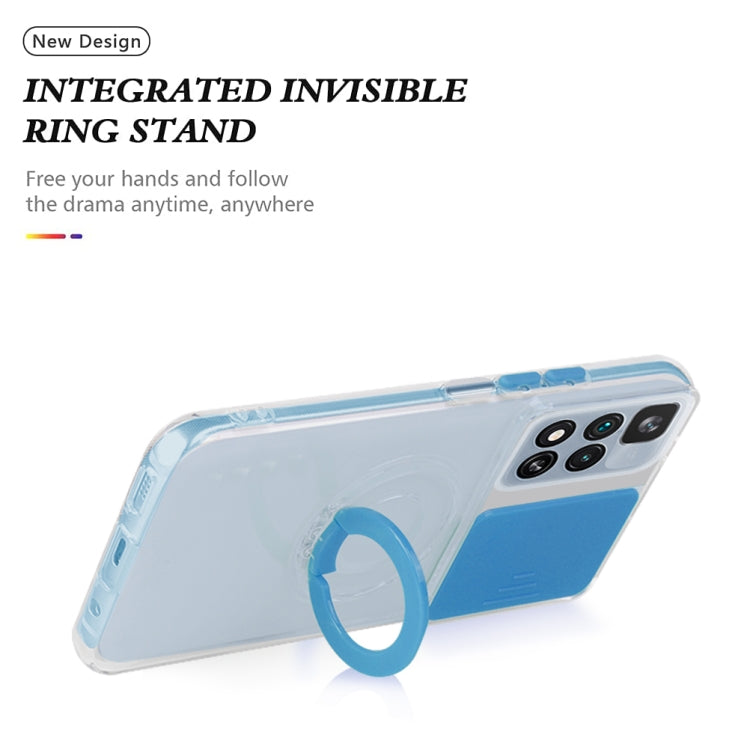For Xiaomi Mi 11T / 11T Pro Sliding Camshield TPU Phone Case with Ring Holder