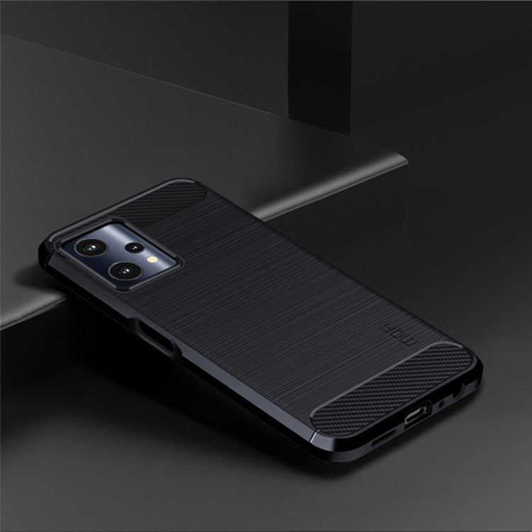 For OPPO Realme 9 Pro / Realme V25 MOFI Gentleness Brushed Carbon Fiber Soft TPU Case