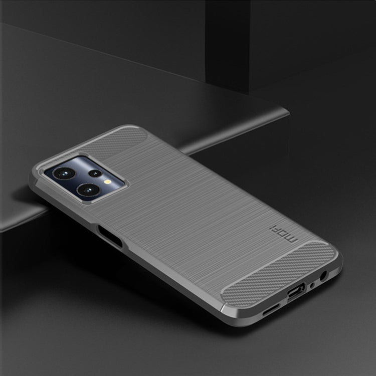 For OPPO Realme 9 Pro / Realme V25 MOFI Gentleness Brushed Carbon Fiber Soft TPU Case