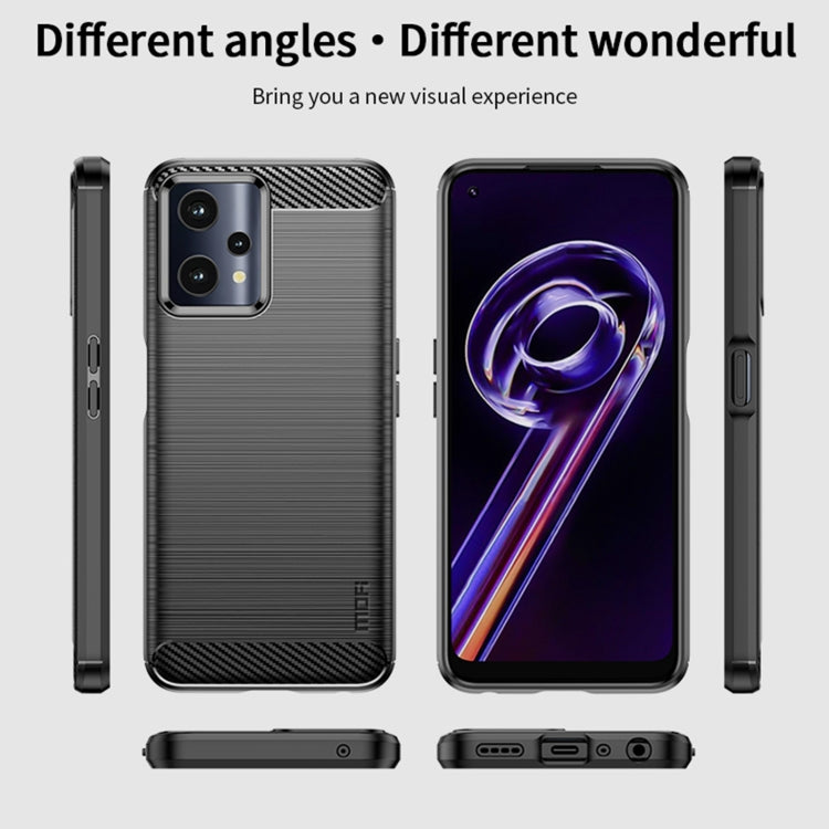 For OPPO Realme 9 Pro / Realme V25 MOFI Gentleness Brushed Carbon Fiber Soft TPU Case