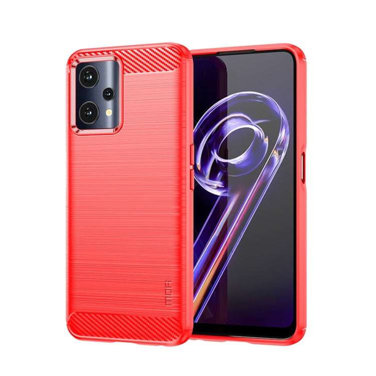 For OPPO Realme 9 Pro / Realme V25 MOFI Gentleness Brushed Carbon Fiber Soft TPU Case