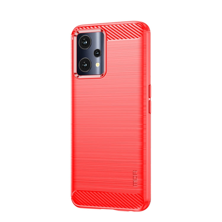 For OPPO Realme 9 Pro / Realme V25 MOFI Gentleness Brushed Carbon Fiber Soft TPU Case