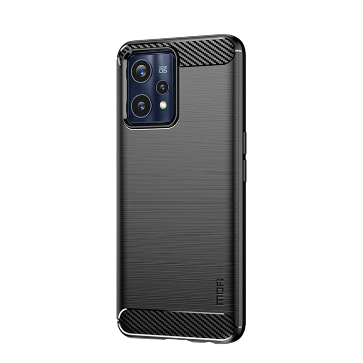 For OPPO Realme 9 Pro+ MOFI Gentleness Brushed Carbon Fiber Soft TPU Case