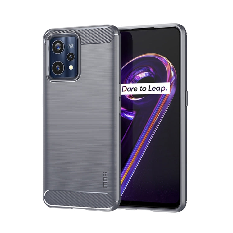 For OPPO Realme 9 Pro+ MOFI Gentleness Brushed Carbon Fiber Soft TPU Case