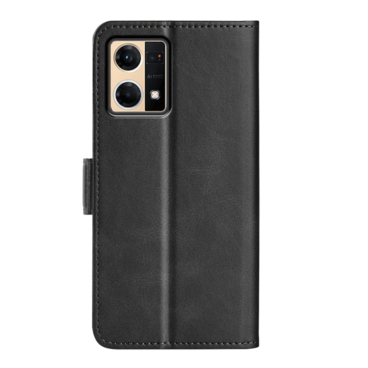 For OPPO Reno7 4G / F21 Pro 4G Dual-side Magnetic Buckle Leather Phone Case