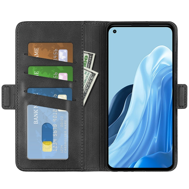 For OPPO Reno7 4G / F21 Pro 4G Dual-side Magnetic Buckle Leather Phone Case