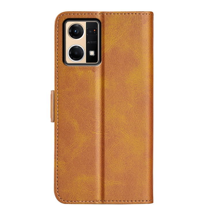 For OPPO Reno7 4G / F21 Pro 4G Dual-side Magnetic Buckle Leather Phone Case