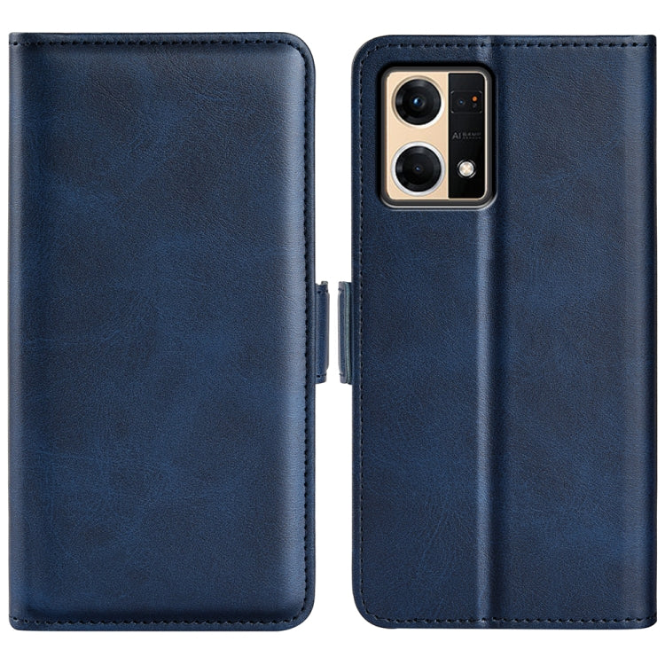 For OPPO Reno7 4G / F21 Pro 4G Dual-side Magnetic Buckle Leather Phone Case