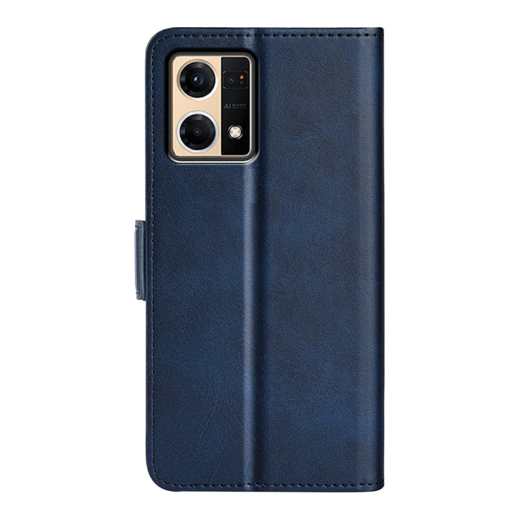 For OPPO Reno7 4G / F21 Pro 4G Dual-side Magnetic Buckle Leather Phone Case