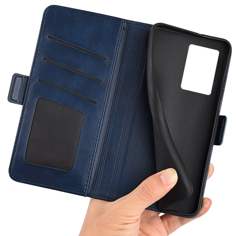 For OPPO A57 5G Dual-side Magnetic Buckle Flip Leather Phone Case