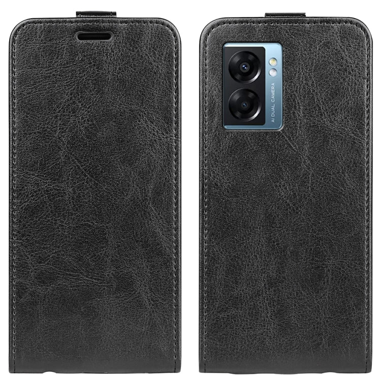 For OPPO A57 5G R64 Texture Vertical Flip Leather Phone Case