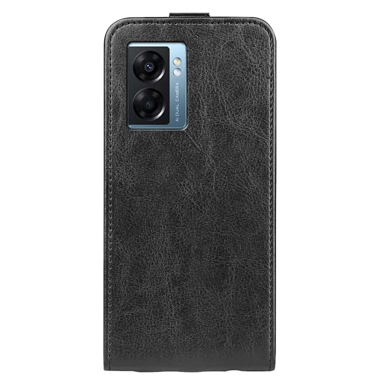 For OPPO A57 5G R64 Texture Vertical Flip Leather Phone Case