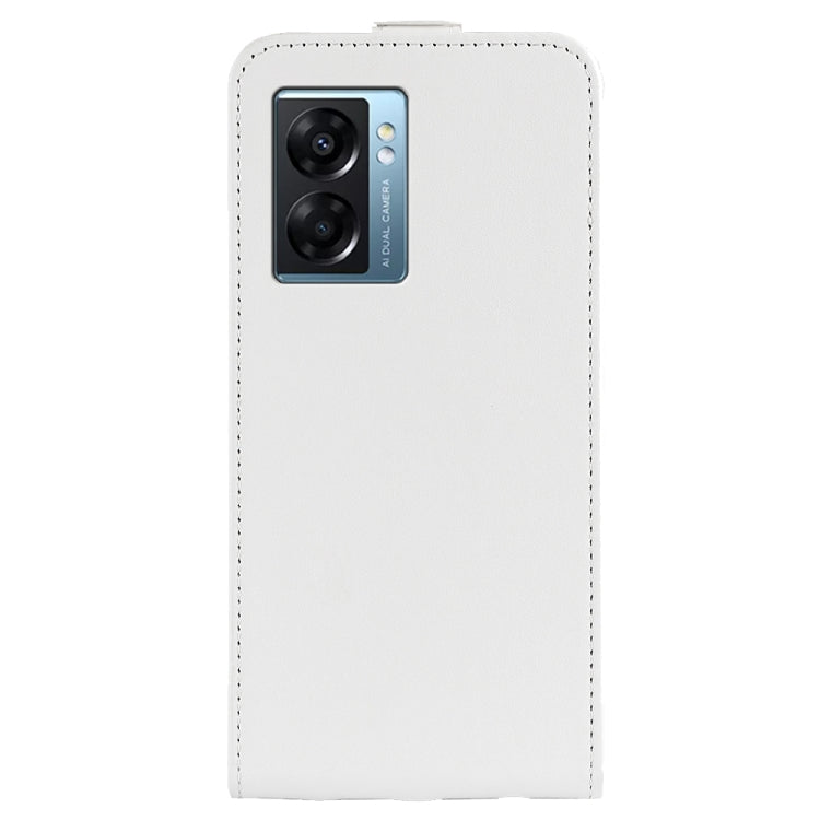 For OPPO A57 5G R64 Texture Vertical Flip Leather Phone Case