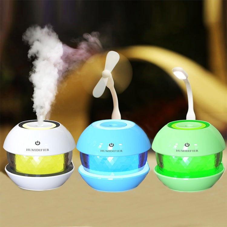 Second Generation Magic Drill Humidifier USB Small Fan Gift Custom Colorful Colorful Night Light Nebulizer