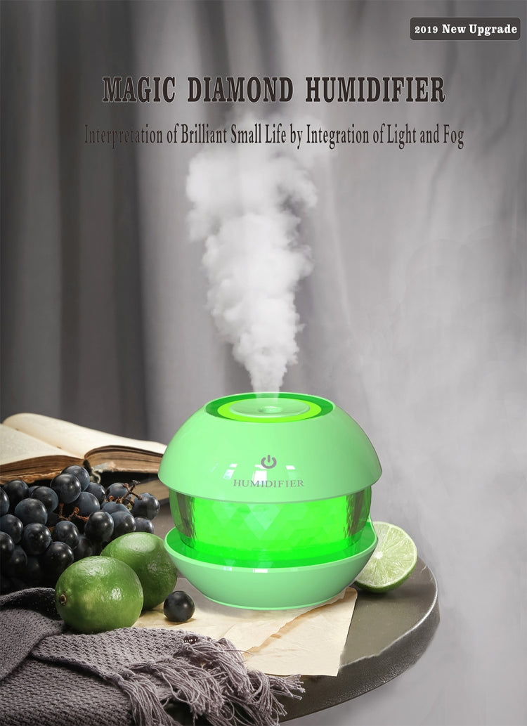 Second Generation Magic Drill Humidifier USB Small Fan Gift Custom Colorful Colorful Night Light Nebulizer