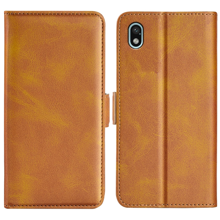 For Sony Xperia Ace III Dual-side Magnetic Buckle Leather Phone Case