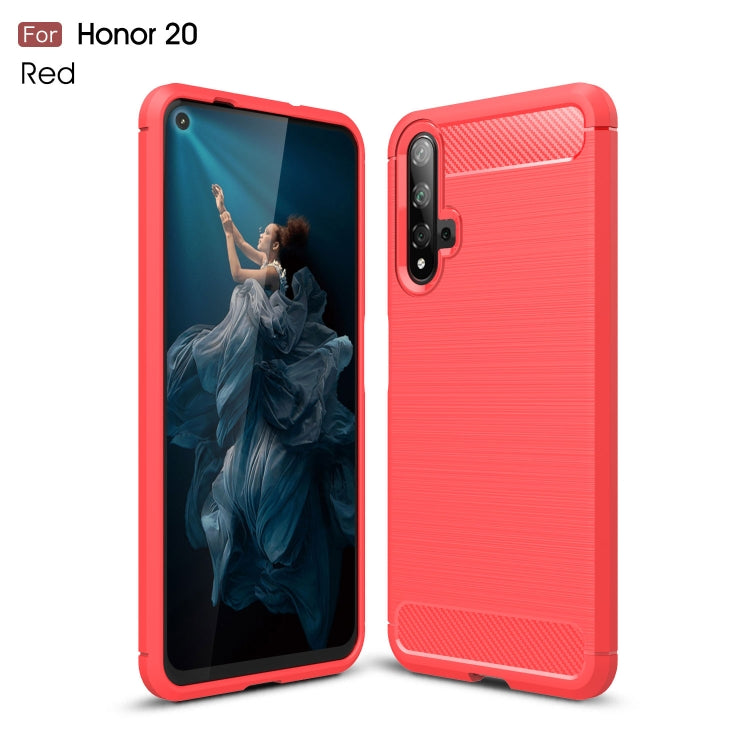 Brushed Texture Carbon Fiber TPU Case for Huawei Honor 20