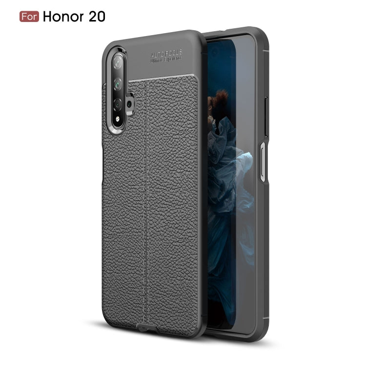 Litchi Texture TPU Shockproof Case for Huawei Honor 20