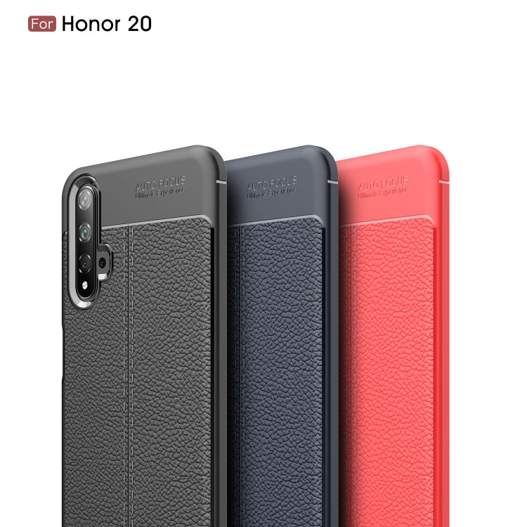 Litchi Texture TPU Shockproof Case for Huawei Honor 20