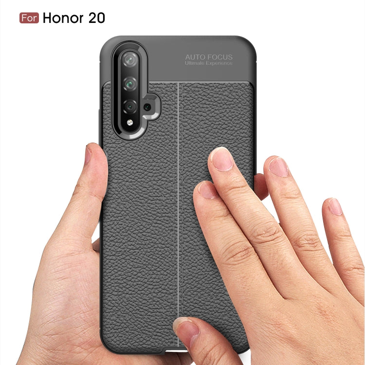 Litchi Texture TPU Shockproof Case for Huawei Honor 20