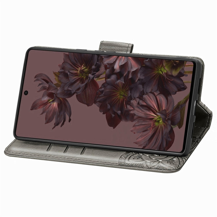 For Google Pixel 7 5G Butterfly Love Flower Embossed Leather Phone Case