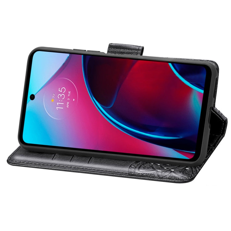 For Motorola Moto G Stylus 5G 2022 Butterfly Love Flower Embossed Leather Phone Case