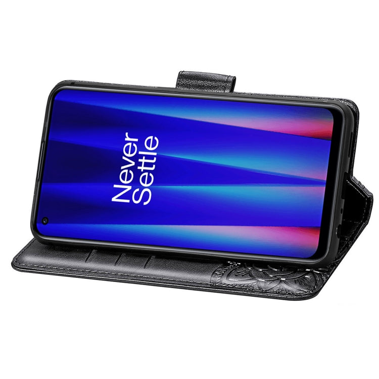 For OnePlus Nord CE 2 5G Butterfly Love Flower Embossed Leather Phone Case