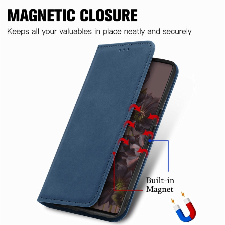 For Google Pixel 7 Pro 5G Retro Skin Feel Magnetic Leather Phone Case
