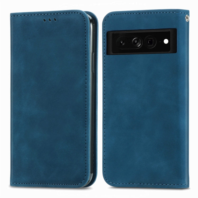 For Google Pixel 7 5G Retro Skin Feel Magnetic Leather Phone Case