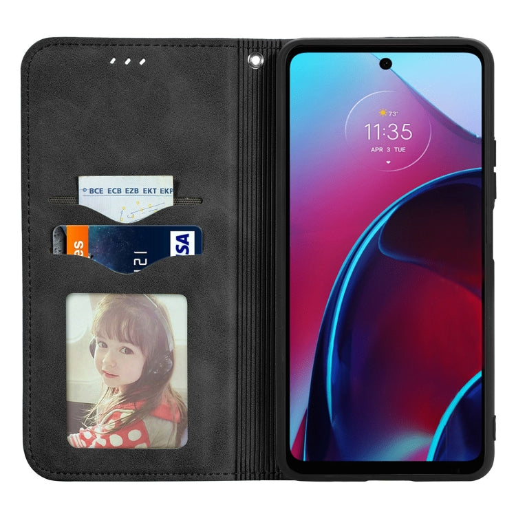 For Motorola Moto G Stylus 5G 2022 Retro Skin Feel Magnetic Leather Phone Case