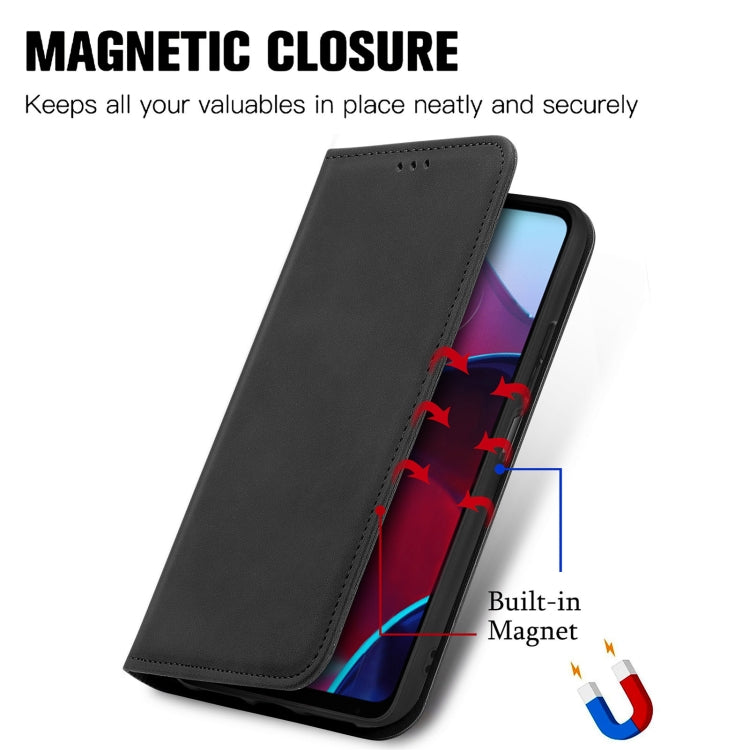 For Motorola Moto G Stylus 5G 2022 Retro Skin Feel Magnetic Leather Phone Case