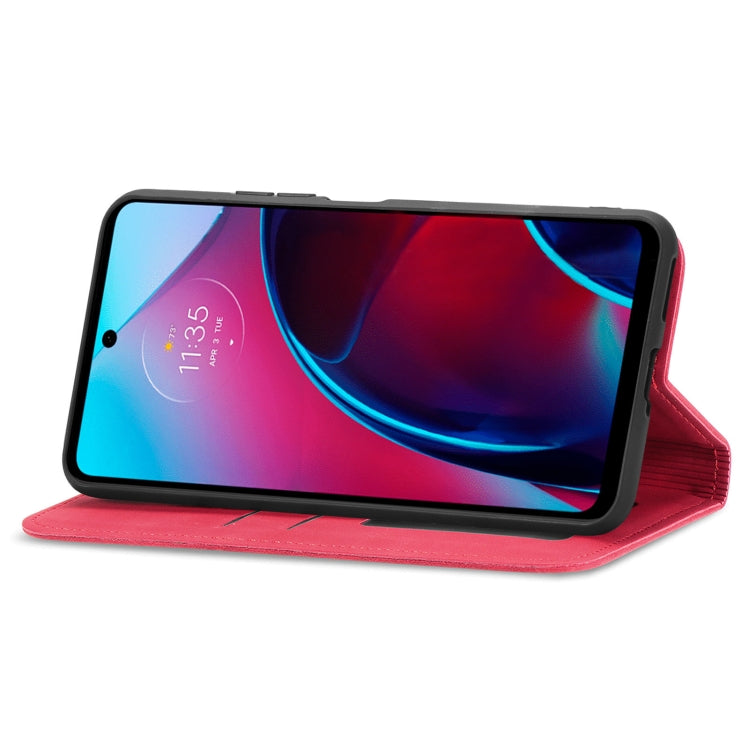 For Motorola Moto G Stylus 5G 2022 Retro Skin Feel Magnetic Leather Phone Case