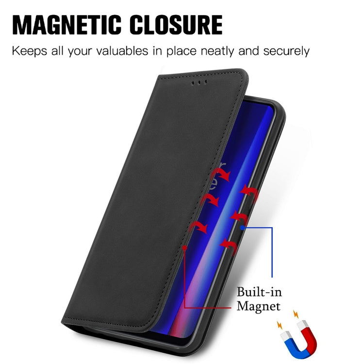 For OnePlus Nord CE 2 5G Retro Skin Feel Magnetic Leather Phone Case